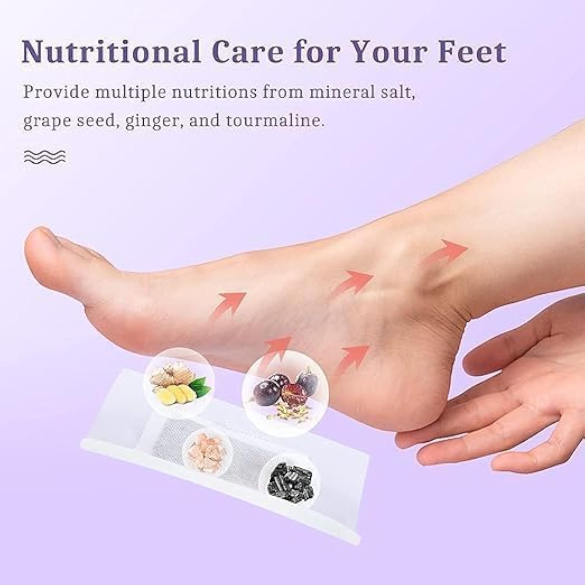 Natural Detox Foot Pads for Relaxation, Pack of 10